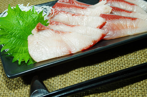 istock Sasimi of yellowtail 625192672