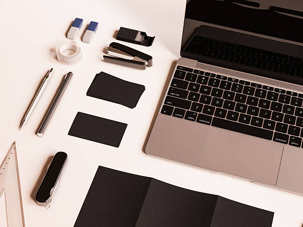 istock Office corporate mockup design. 3D illustration 625192840