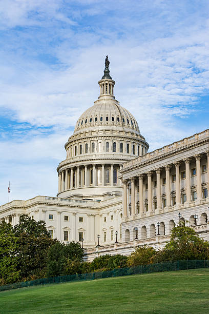 istock Daytime Landscape US Capitol Building Washington DC Grass Blue S 625194734