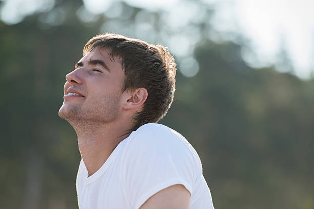 istock Young man with pure happy facial expression 625194992