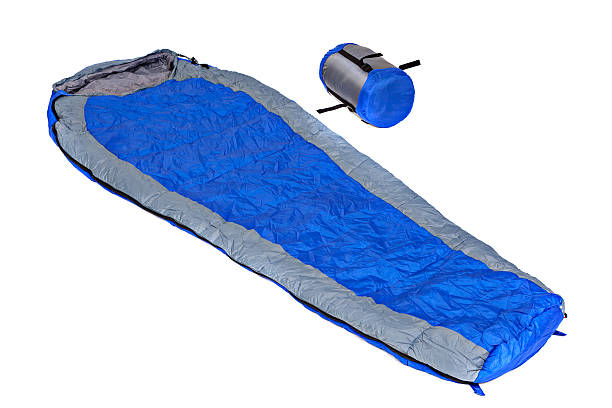 istock Sleeping bags in a compression bags and unpacked. 625195498
