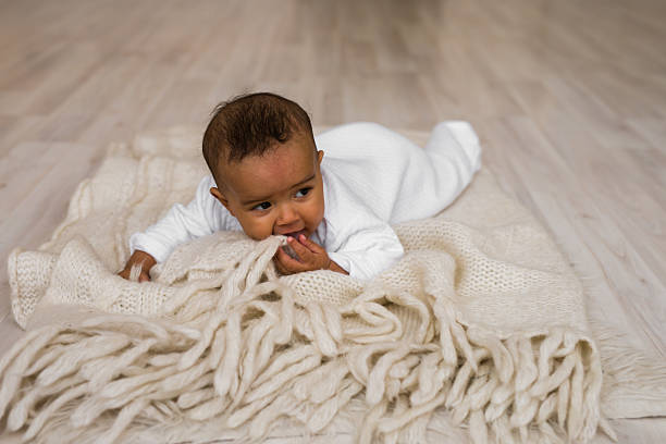 istock Happy Mixed Race Baby Boy 625196160