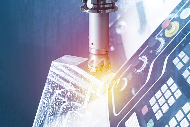 istock Abstract scene of the face milling tool 625202540