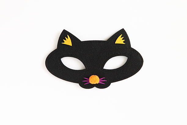 Halloween Eye Masks for Kids (Pumpkin, Black Cat, Bat and Witch)
