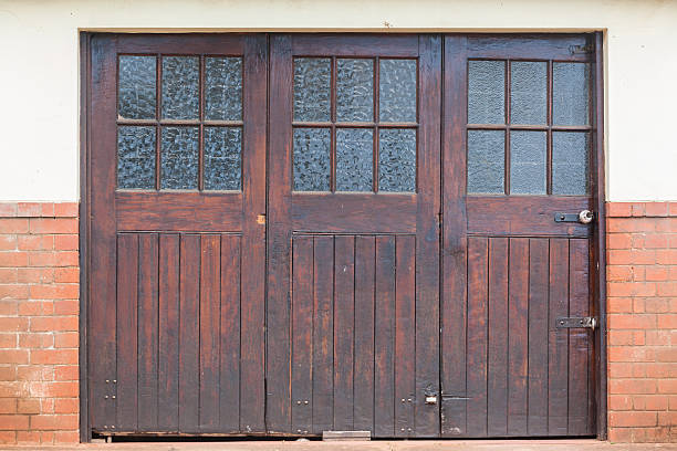istock Wood Garage Doors 625208378