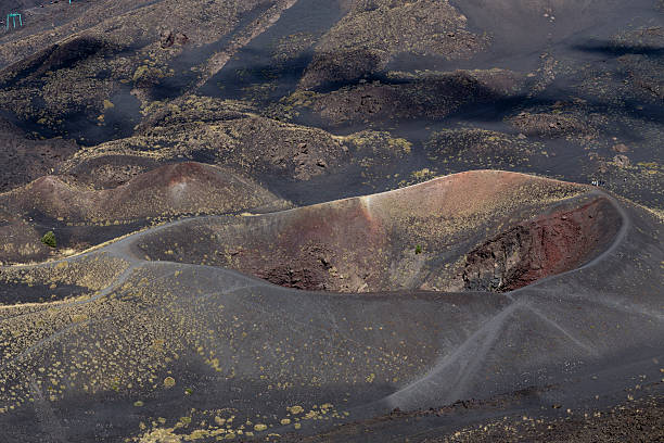 Cratère de l’Etna et paysage volcanique autour de l’Etna, Sicile, It - Photo