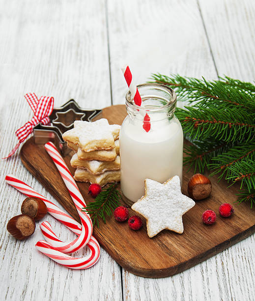 istock Christmas cookies and milk 625209066