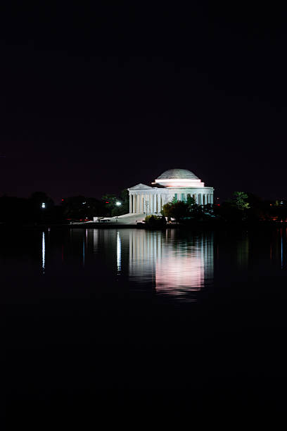 istock Thomas Jefferson Memorial Night Illuminated Evening Reflecting T 625209368