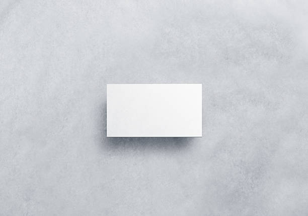 Blank white call card design mockup, craft paper, clipping path.