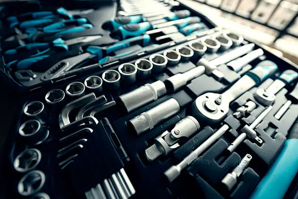 The various tools in the toolbox