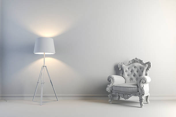 istock 3d vintage arm chair interior render 625230240