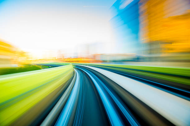 istock Speed motion in urban highway road tunnel 625230436