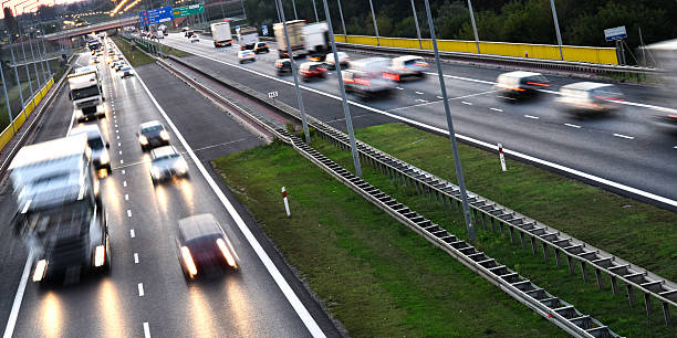 istock Four lane controlled-access highway in Poland 625231740