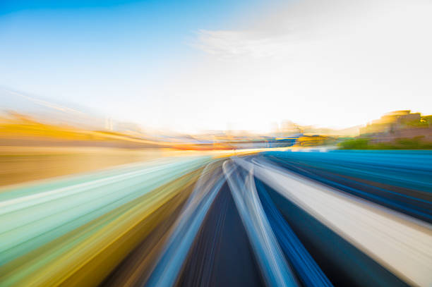 istock Speed motion in urban highway road tunnel 625231748