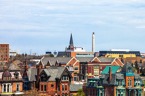 istock View to Detroit, Michigan. 625237908