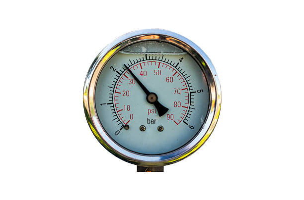 istock The pressure gauge, in the pneumatic system. 625238446