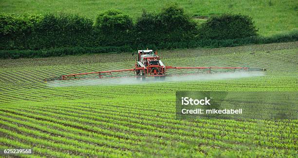 Crop Spraying Stock Photo - Download Image Now - Herbicide, Spraying, Tractor