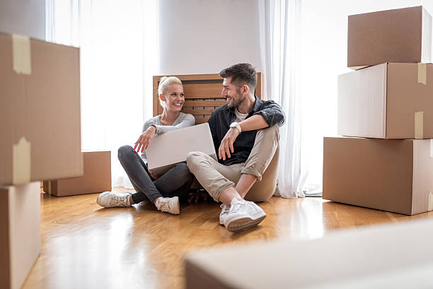 istock Couple inside their new condo 625270282