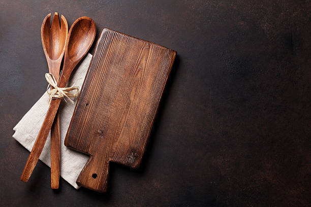 istock Old vintage kitchen utensils. Top view 625271184