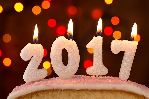 istock 2017 lit candles burning on top of a cake 625281104