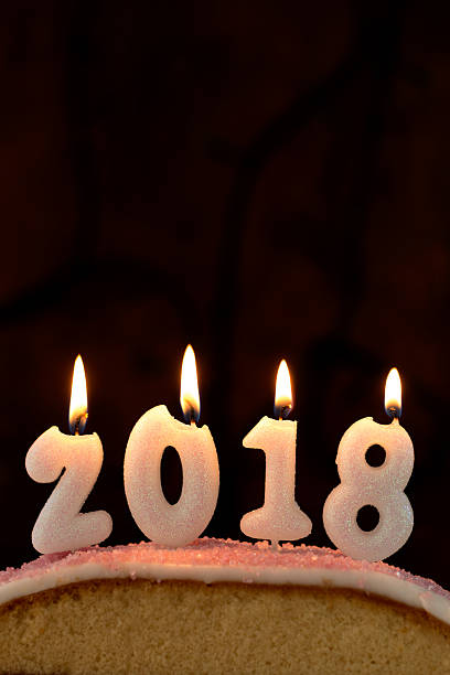 istock 2018 candles burning on top of a cake 625281136
