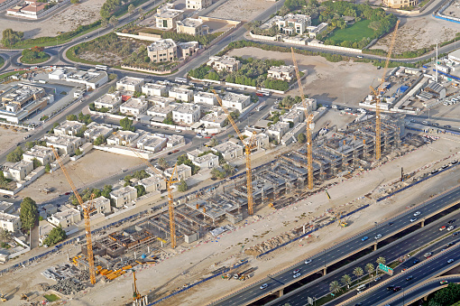 Grandiose construction in Dubai, the United Arab Emirates.