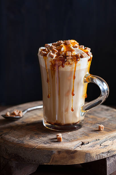 istock cafe latte with whipped cream and caramel 625283886
