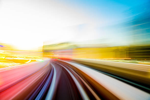 istock Speed motion in urban highway road tunnel 625299404