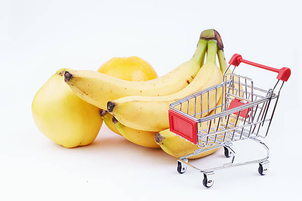 istock Fruit in Miniature Shopping Cart 625301362