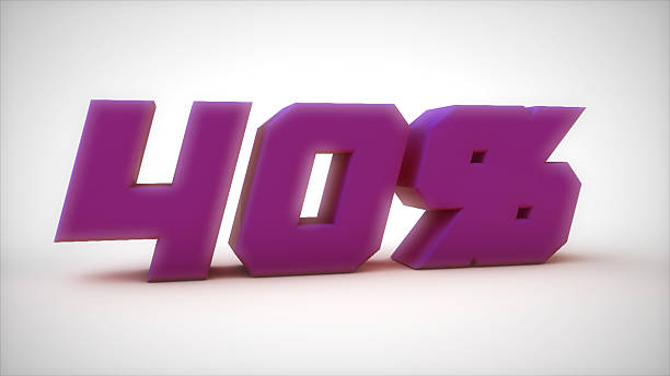 istock 40% purple text sale 3d render 625305144