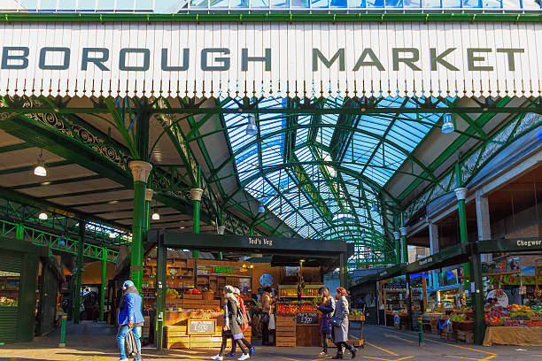 Borough Market in London stock photo