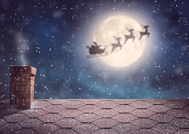 Santa Over The Moon 3D Advent Calendar Santa Over The Moon 3D Advent Calendar