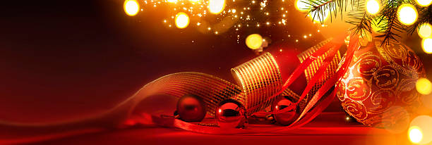 istock Merry Christmas; Holidays background with Xmas tree decoration o 625310652