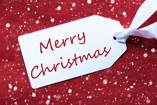 istock One Label On Red Background, Snowflakes, Text Merry Christmas 625310836