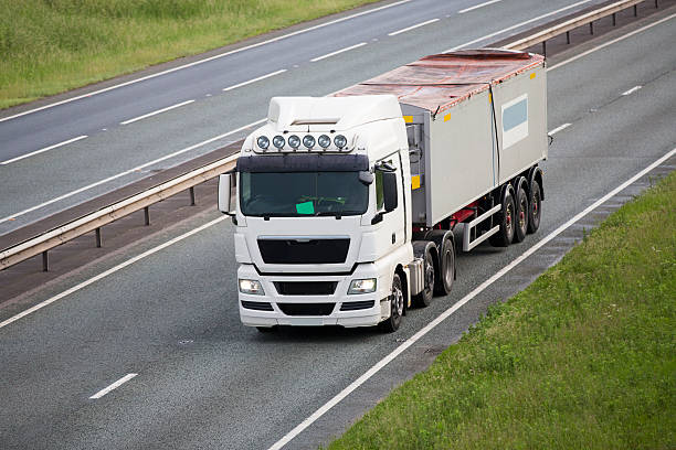 istock White Commercial Land Vehicle 625312796