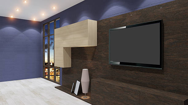istock 3d render evening living room. 3D illustration 625313670