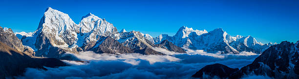 istock Himalayan mountain peaks panorama above the clouds Solu Khumbu Nepal 625314932