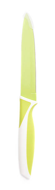 istock Steel green knife isolated over the white background 625329256