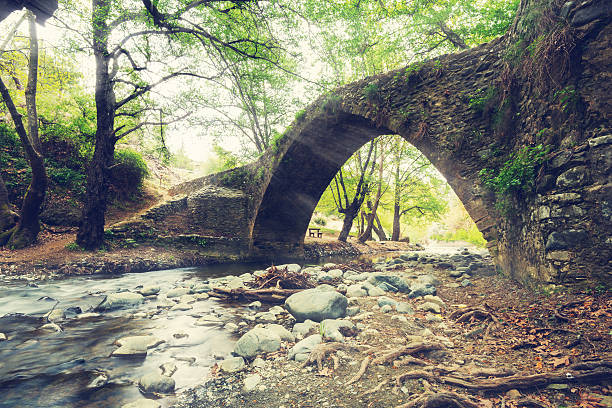 istock Medieval Venetian bridge in the sun rays 625332756