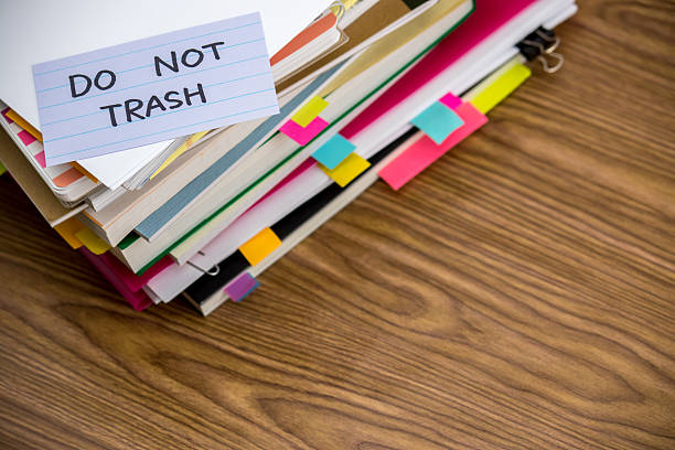 istock Do Not Trash; The Pile of Business Documents 625332784