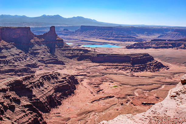 istock Blue Lake in a Dry Valley 625356942