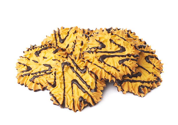 istock Pile of cookies isolated over the white background 625358564