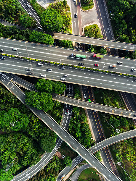 istock Aerial highway junction 625359860