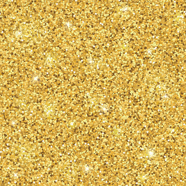 gold glitter seamless pattern. vector - glitter stock illustrations