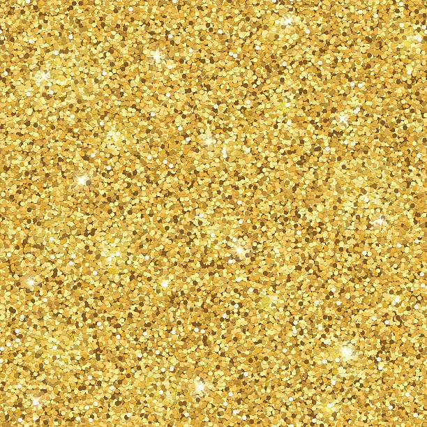 Vector illustration of Gold glitter seamless pattern. Vector