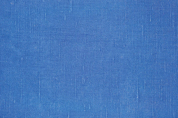 istock Natural Bright Blue Flax Fiber Linen Texture, Detailed Macro Background 625372100