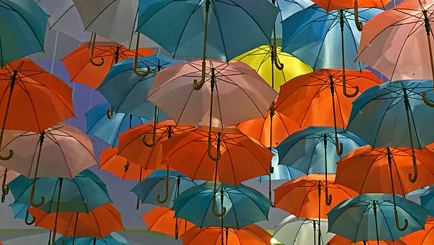 Umbrellas, mobile photography.