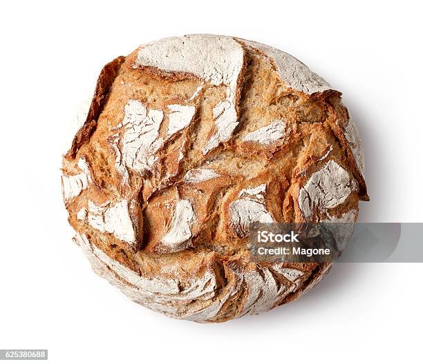 Freshly Baked Bread Stock Photo - Download Image Now - Bread, Cut Out, White Background