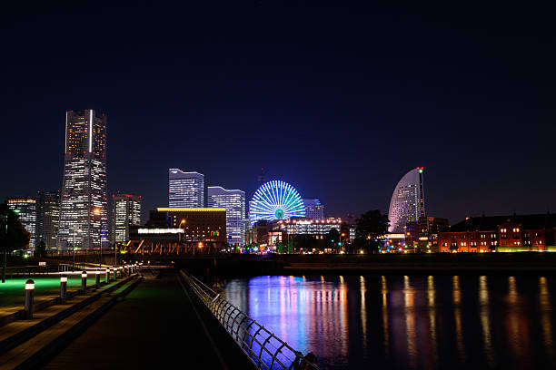 istock Skyscrapers at Minatomirai, Yokohama at night 625383230