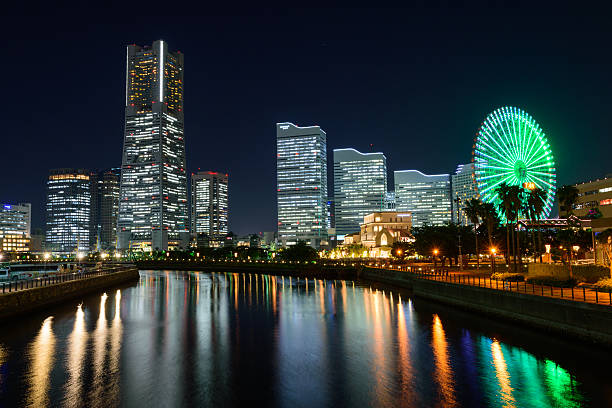 istock Skyscrapers at Minatomirai, Yokohama at night 625383282